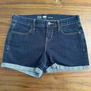 Old Navy Women's Dark‎ Blue Denim Shorts Size 2